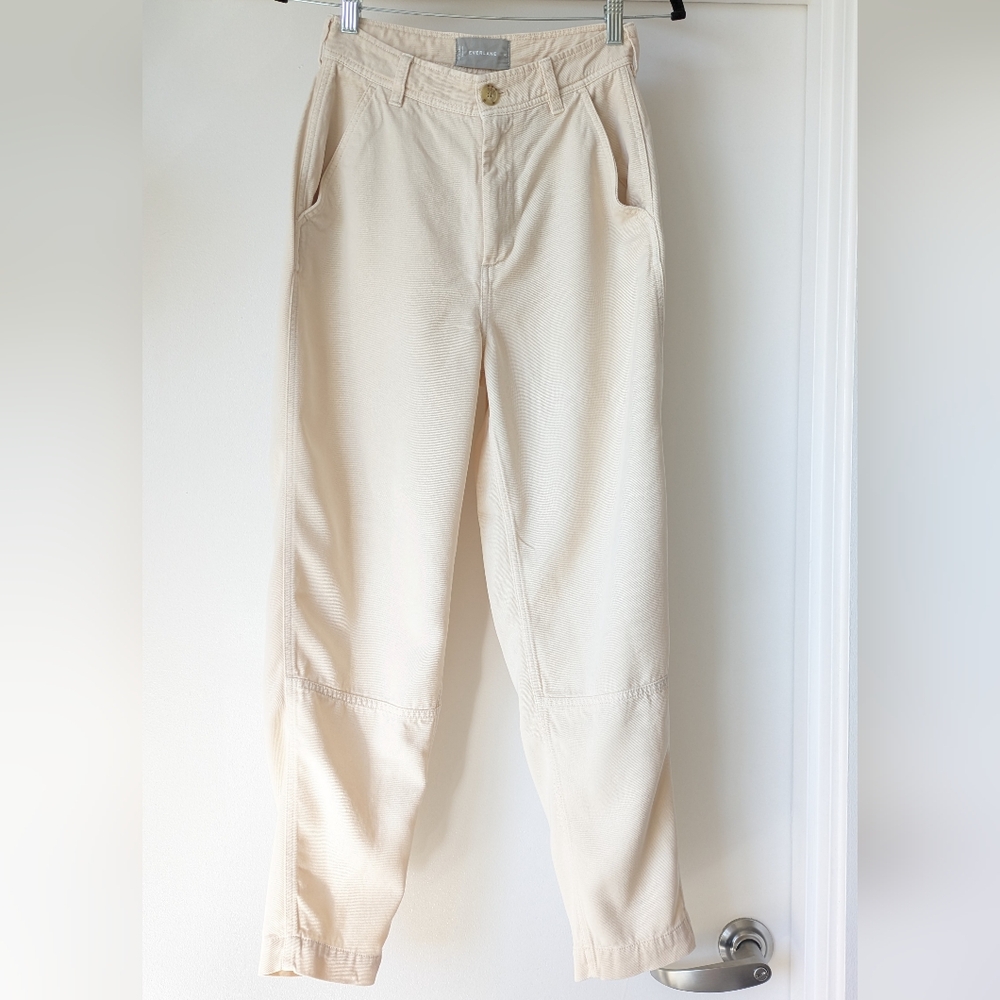 Everlane Tencel Relaxed Buttersoft Chino Pant  Bone